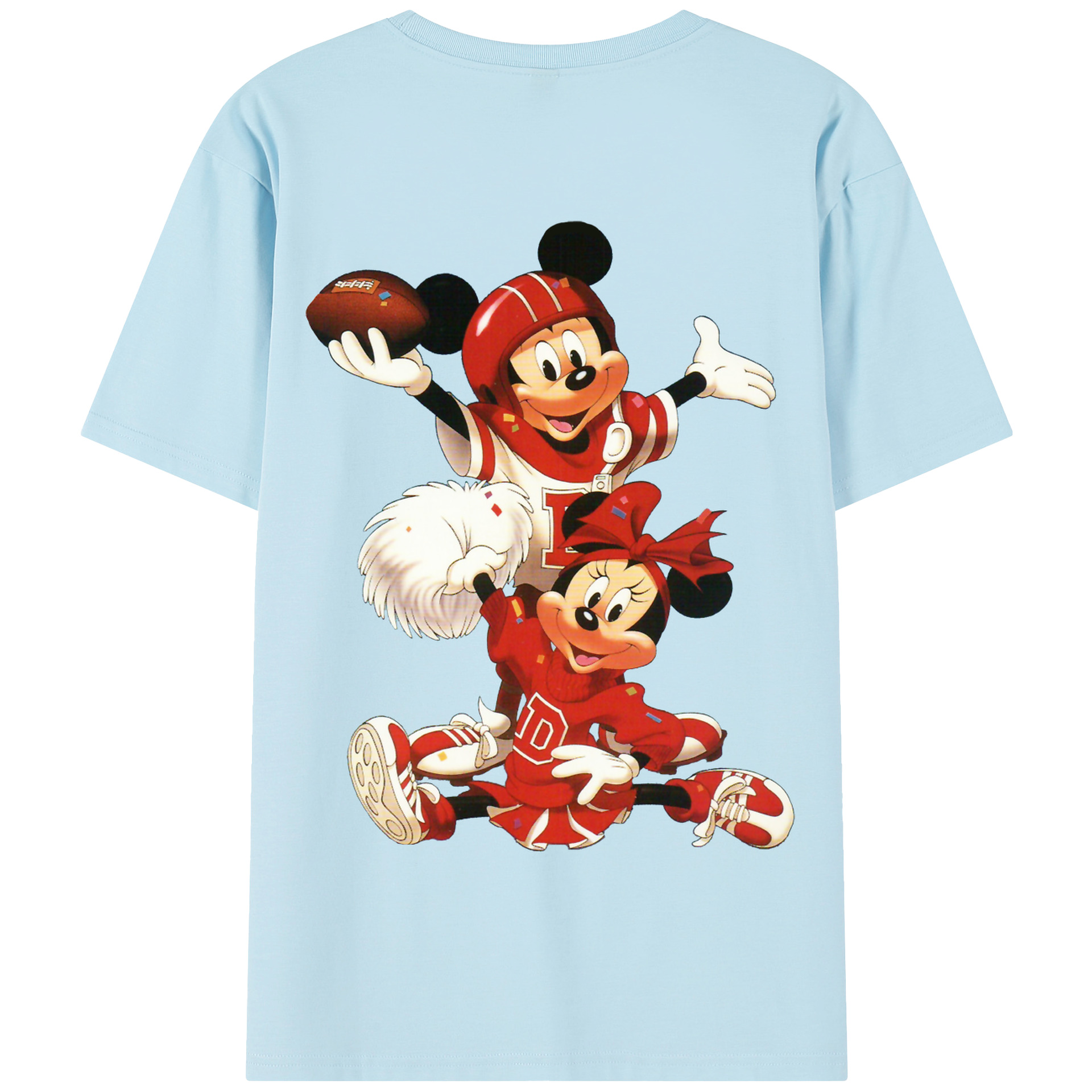 （画像用） ミッキーマウス Mickey Mouse 綿100％半袖Tシャツ（背面プリント）